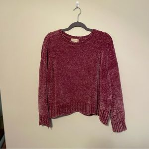 Altar’d State 💖 pink chenille sweater